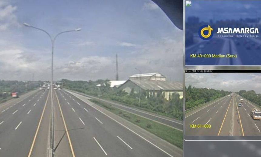 Pemantauan situasi lalu lintas jalan melalui CCTV online Jasamarga Live dapat dilakukan melalui berbagai perangkat seperti ponsel, komputer, atau laptop.