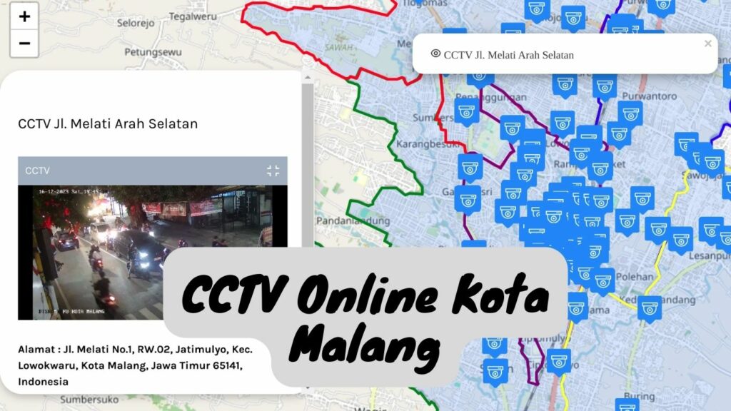 System monitoring Kota Malang, Jawa Timur merupakan salah satu upaya yang difasilitasi oleh Pemerintah Kota Malang untuk dapat digunakan memantau wilayah tersebut menggunakan CCTV online.