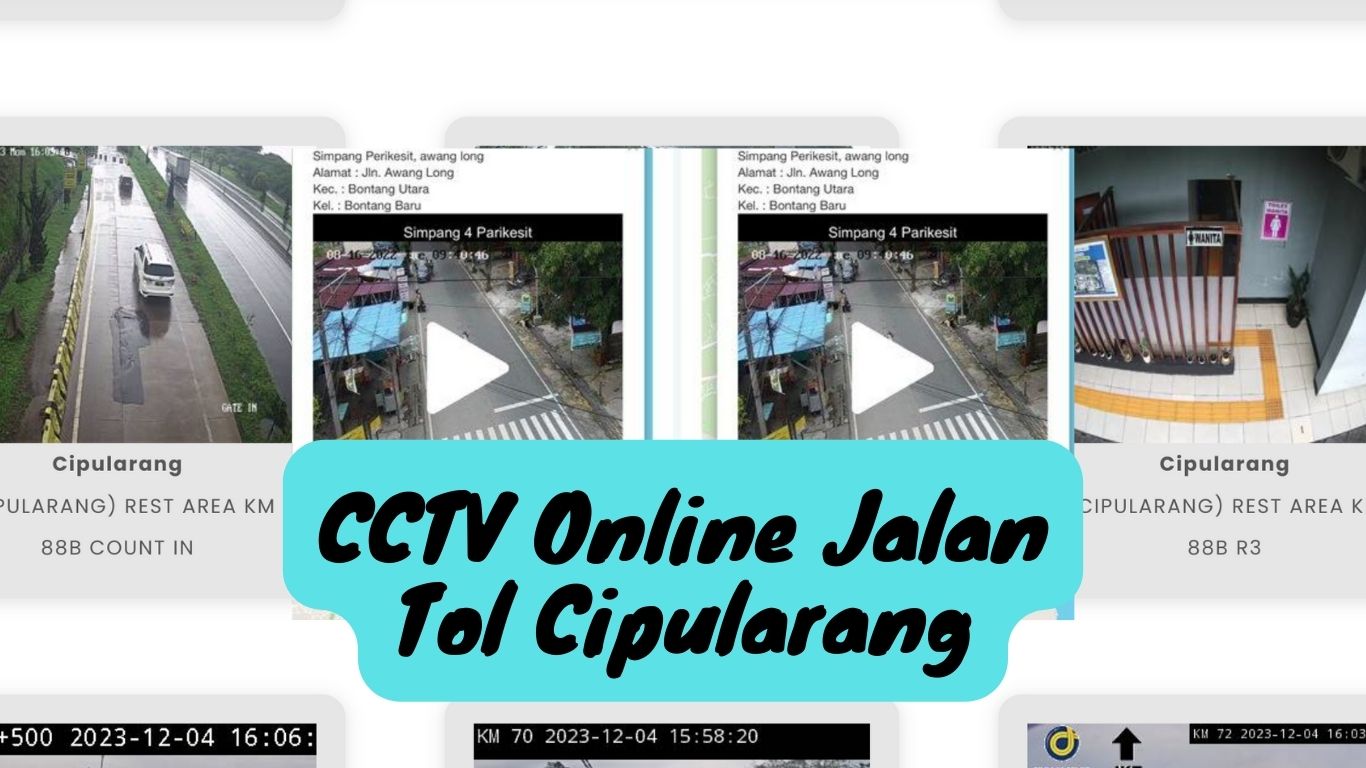 CCTV online live streaming di jalan tol Cipularang dapat diakses oleh masyarakat secara luas dari mana saja dan kapan saja selagi terhubung dengan jaringan internet yang stabil. CCTV online jalan tol tersebut juga dapat diakses menggunakan komputer, laptop dan Hp selama 24 jam.