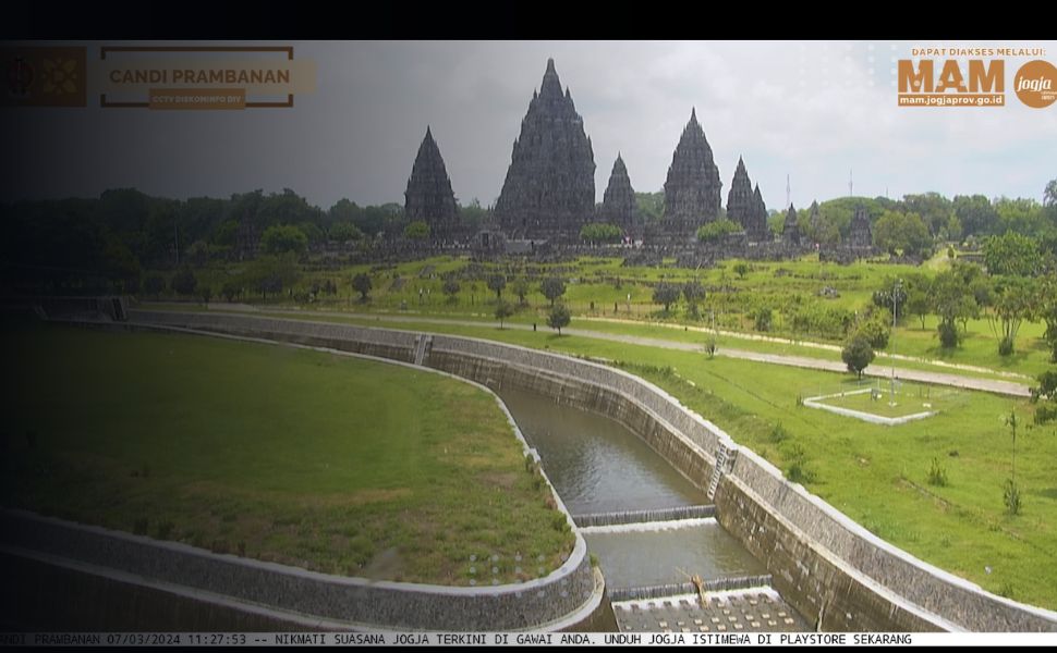 Kedua link website di ini dapat digunakan untuk melihat kamera CCTV secara online yang terdapat di Yogyakarta termasuk di Candi Prambanan.