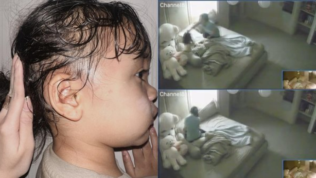 Rekaman CCTV Perlihatkan Pengasuh Aniaya Anak Emy Aghnia Punjabi