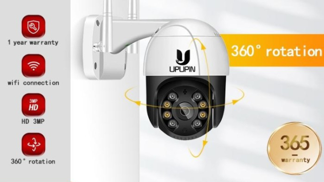 UPUPIN 3MP FULL HD Outdoor WiFi