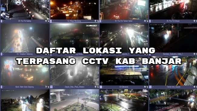 Daftar Lokasi yang Terpasang CCTV Kab Banjar