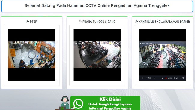 Cara Akses CCTV Trenggalek di ACO Badilag