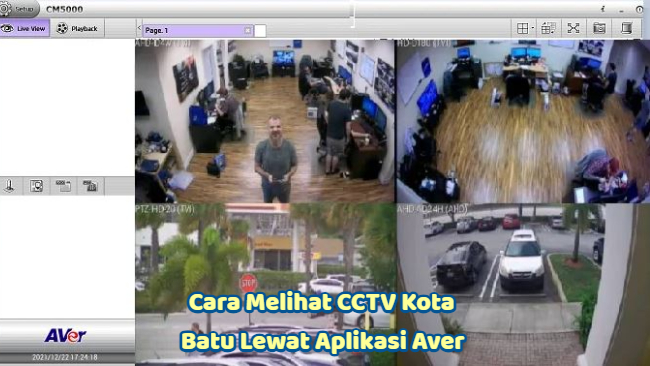 Cara Melihat CCTV Kota Batu Lewat Aplikasi Aver Viewer