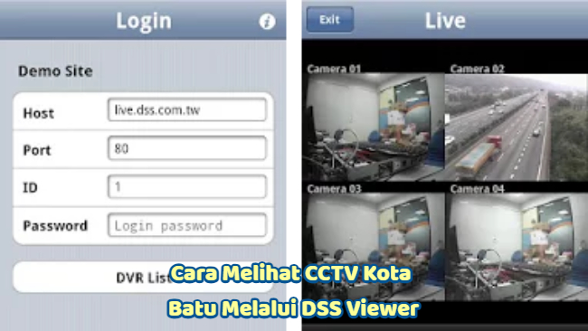 Cara Melihat CCTV Kota Batu Melalui DSS Viewer