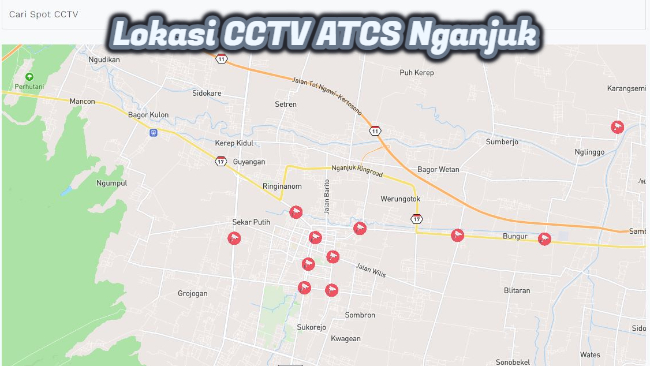 Lokasi CCTV ATCS Nganjuk